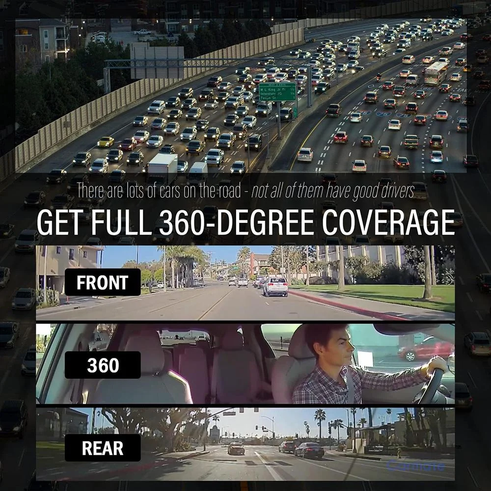 Razo d'Action 360D 3 Channel 360 Degree Dash Cam FHD with Built-in GPS Open Box - Image 11