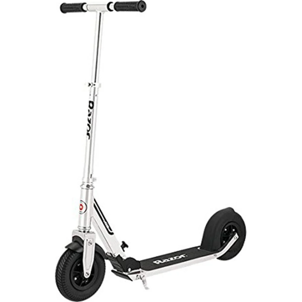 Razor A5 Air Aluminum Folding Kick Scooter (Silver) with Deco Drawstring Bag - Image 2