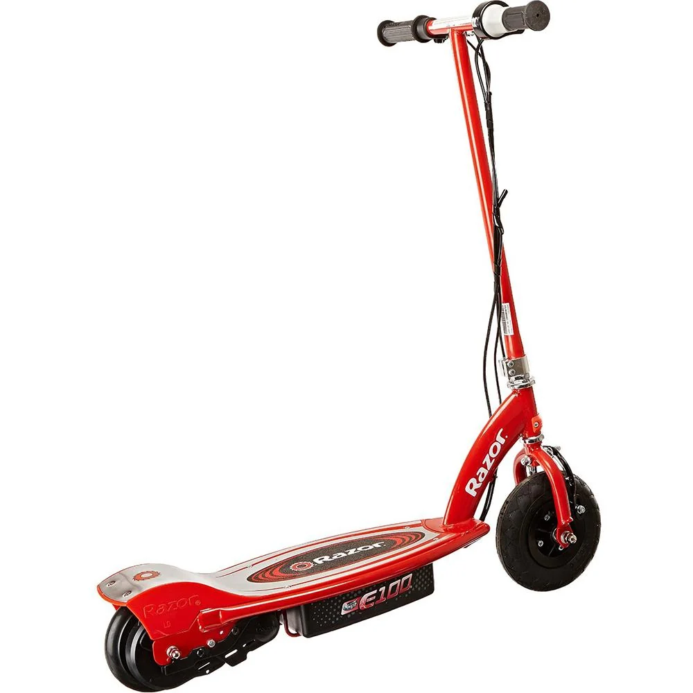 Razor E100 Electric Scooter - Red + Extended Warranty and Deco Bag - Image 3
