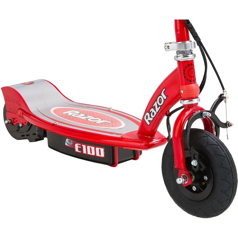 Razor E100 Electric Scooter - Red + Extended Warranty and Deco Bag - Image 5