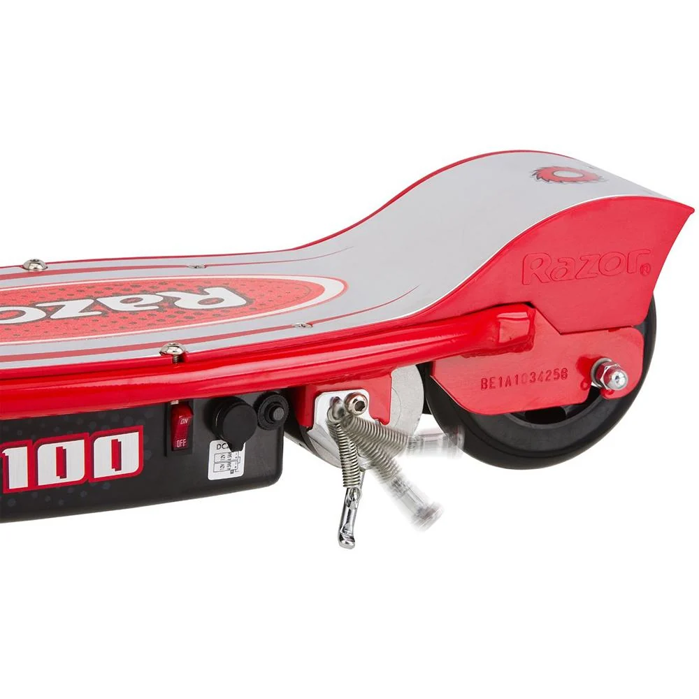 Razor E100 Electric Scooter - Red + Extended Warranty and Deco Bag - Image 6