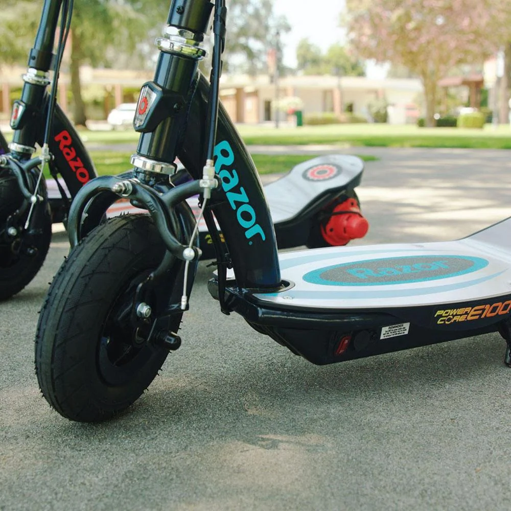 Razor Power Core E100 Electric Scooter in Blue with Aluminum Deck - Open Box - Image 9