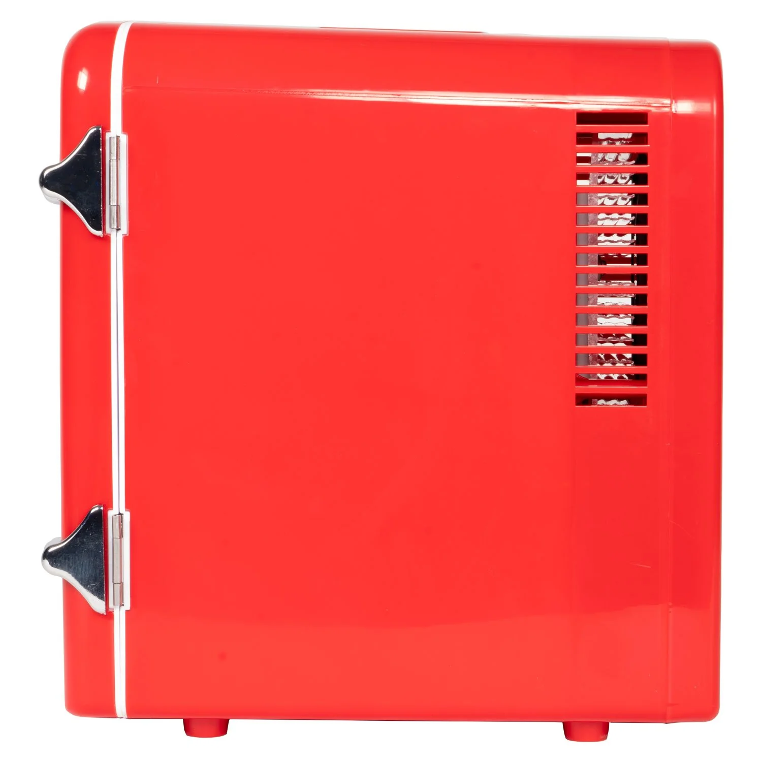 RCA Mini Retro Fridge 6 Can Beverage Compact Refrigerator and Warmer - Red - Image 7