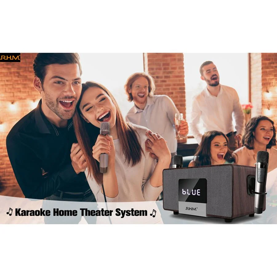 RHM K222 Karaoke Machine and Home Theater System with Wireless Microphones - Image 10
