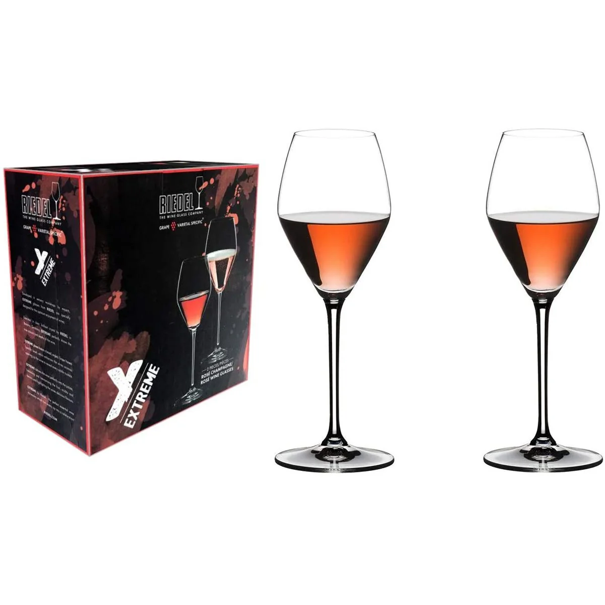 Riedel Extreme Rose/Champagne Wine Glass, Set of 2 - 4441/55 - Image 2