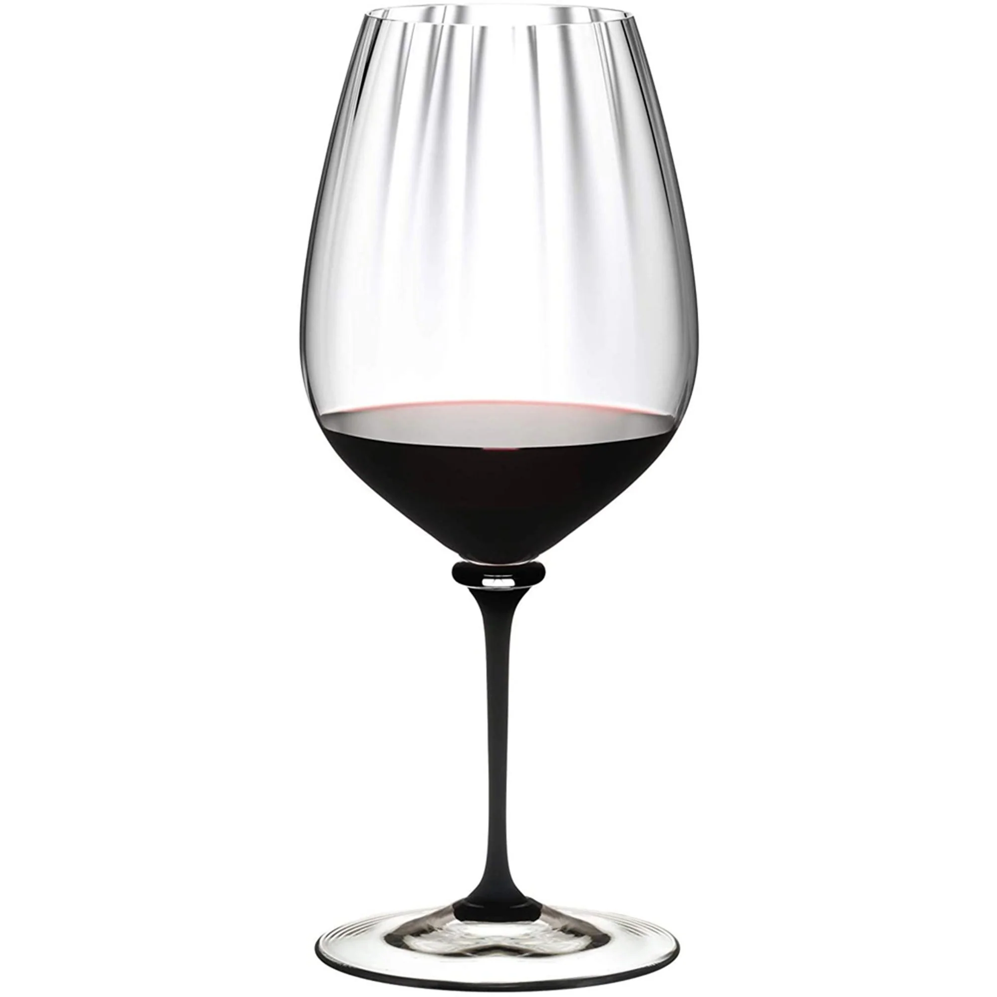 Riedel Fatto A Mano Performance Cabernet Glass, Black Stem, Single - 4884/0D - Image 3