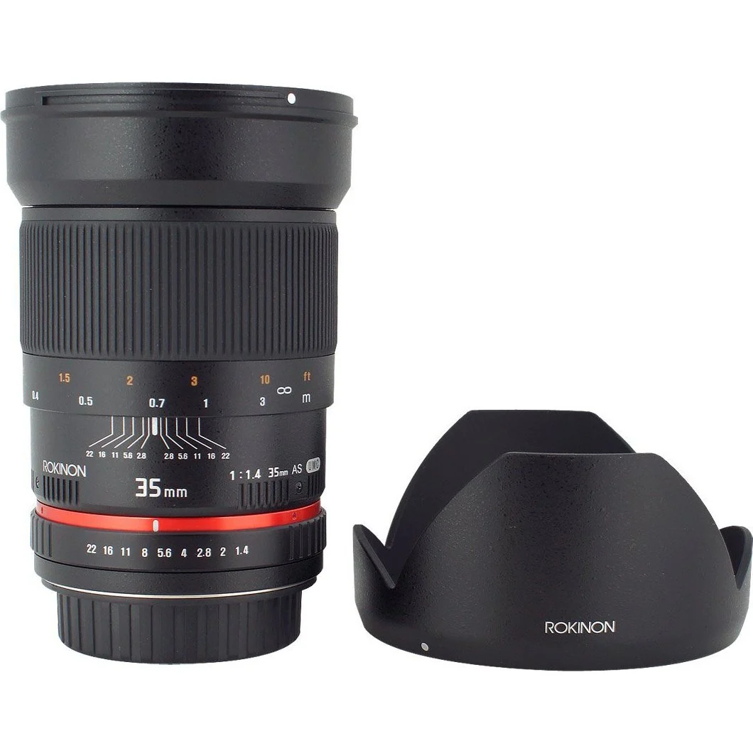 Rokinon 35mm F/1.4 AS UMC Wide Angle Lens for Nikon with Automatic Chip OPEN BOX - Image 3