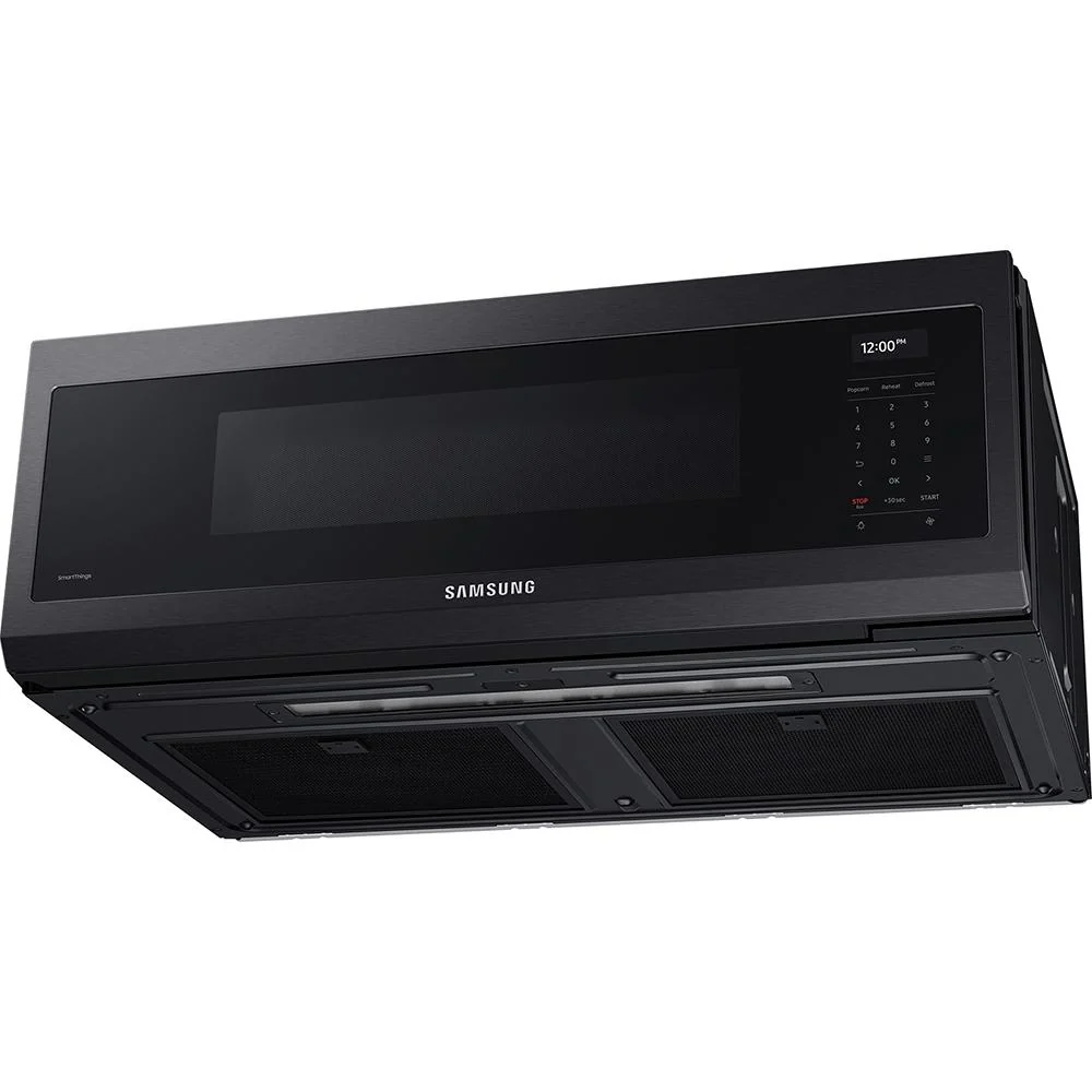 Samsung 1.1 Cu Ft Smart SLIM Over-the-Range Microwave, Black Stainless Steel - Image 6