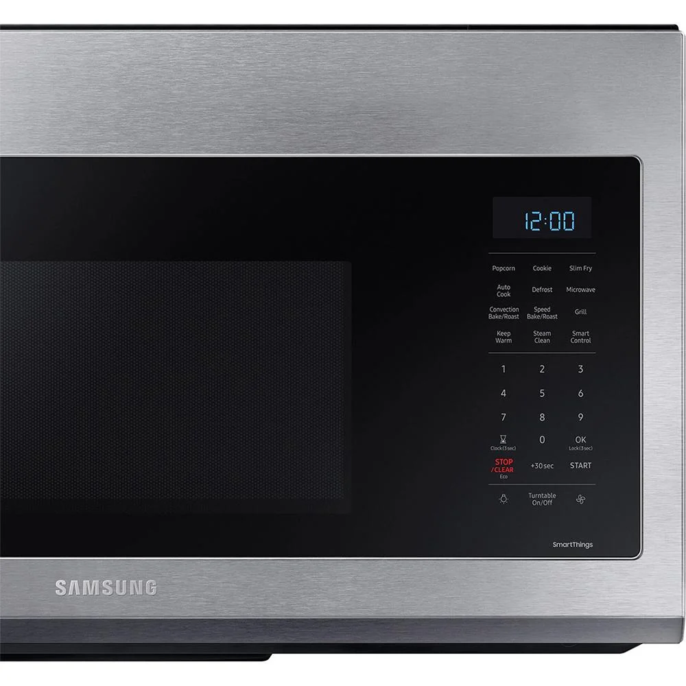 Samsung 1.7 cu ft Smart Over-the-Range Slim Fry Convection Microwave, Steel - Image 10