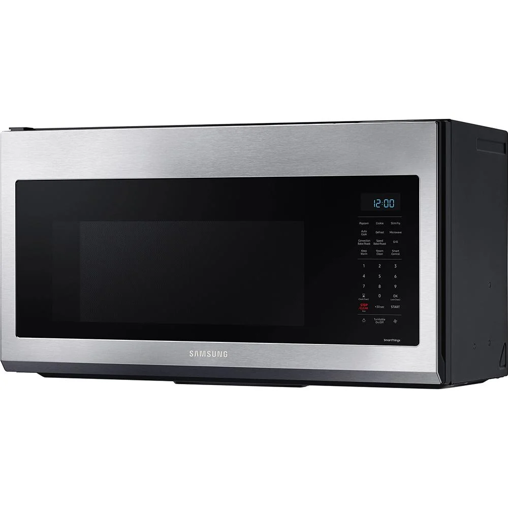 Samsung 1.7 cu ft Smart Over-the-Range Slim Fry Convection Microwave, Steel - Image 3