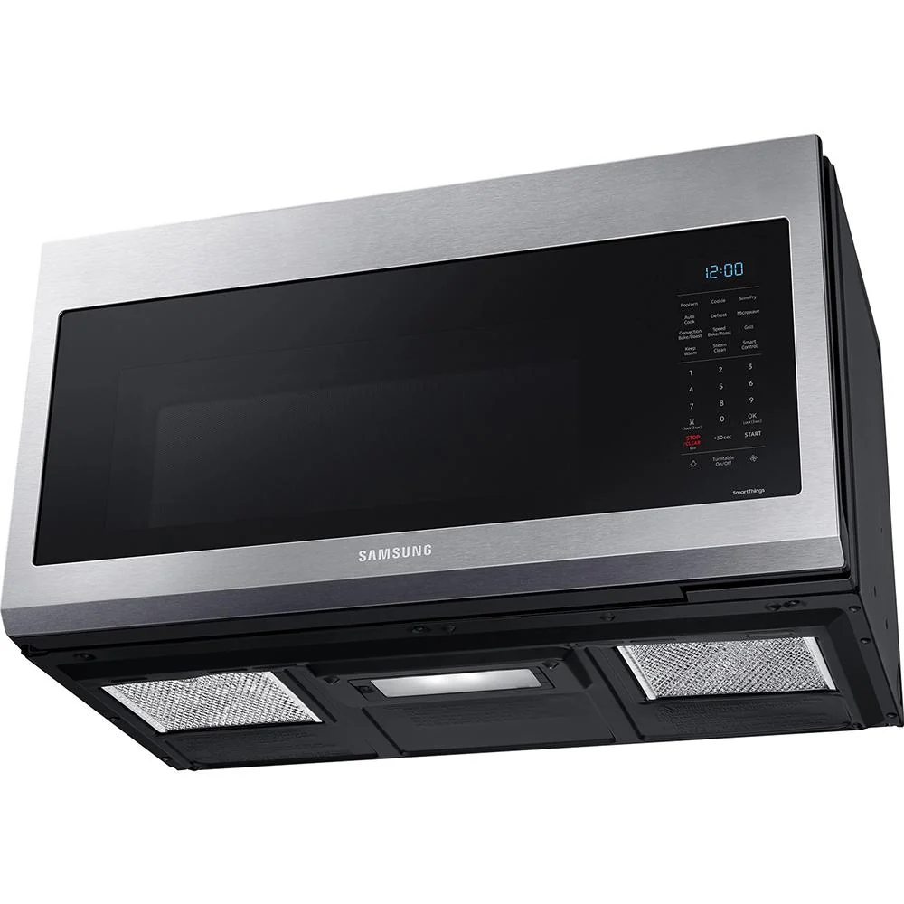 Samsung 1.7 cu ft Smart Over-the-Range Slim Fry Convection Microwave, Steel - Image 6