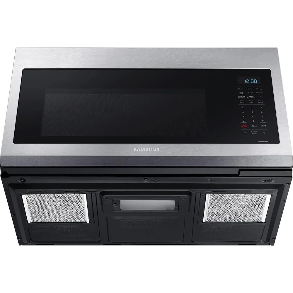 Samsung 1.7 cu ft Smart Over-the-Range Slim Fry Convection Microwave, Steel - Image 7