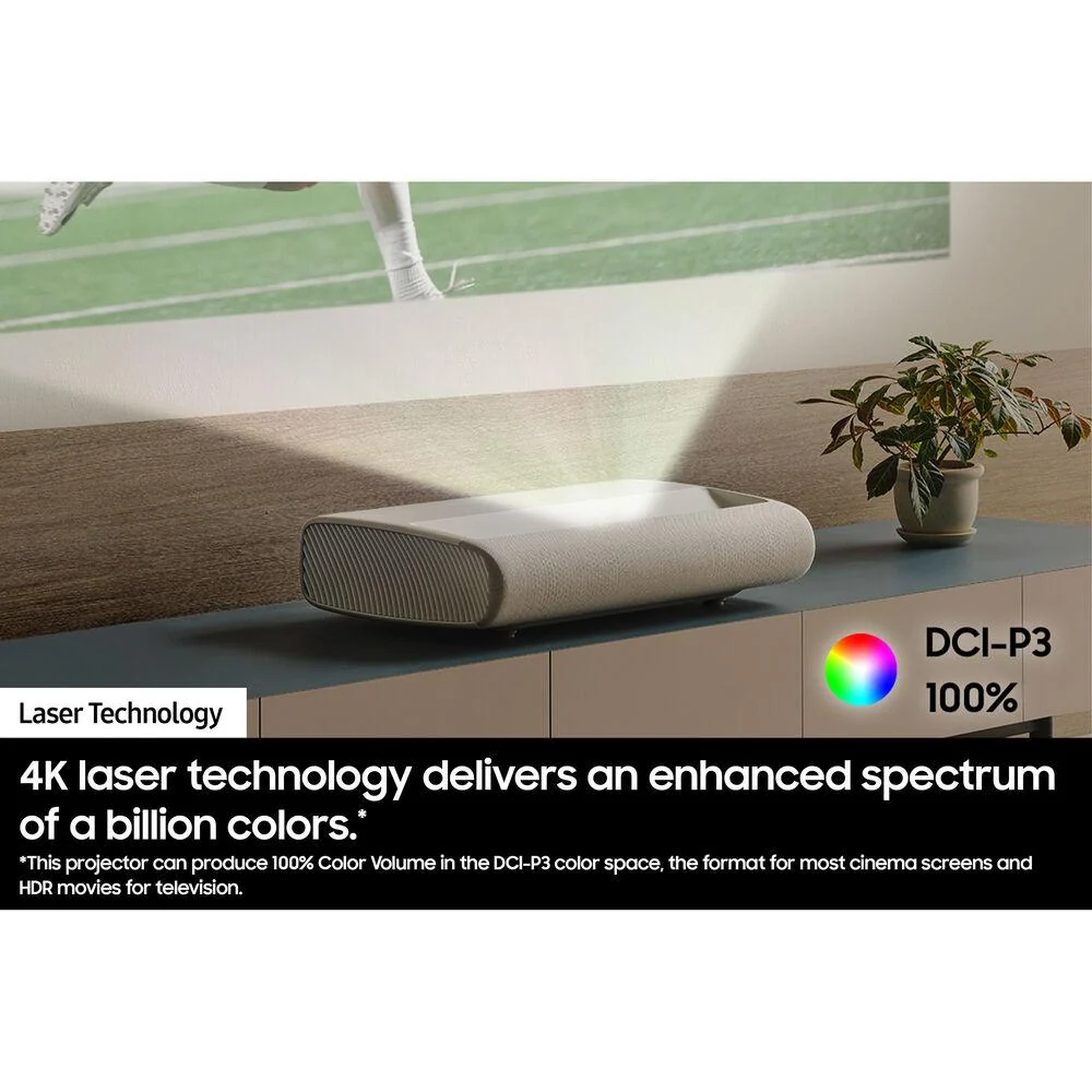 Samsung 120" 2500 Lumen Ultra Short Throw 4K Laser Projector (OPEN BOX) +1 Year Warranty - Image 9