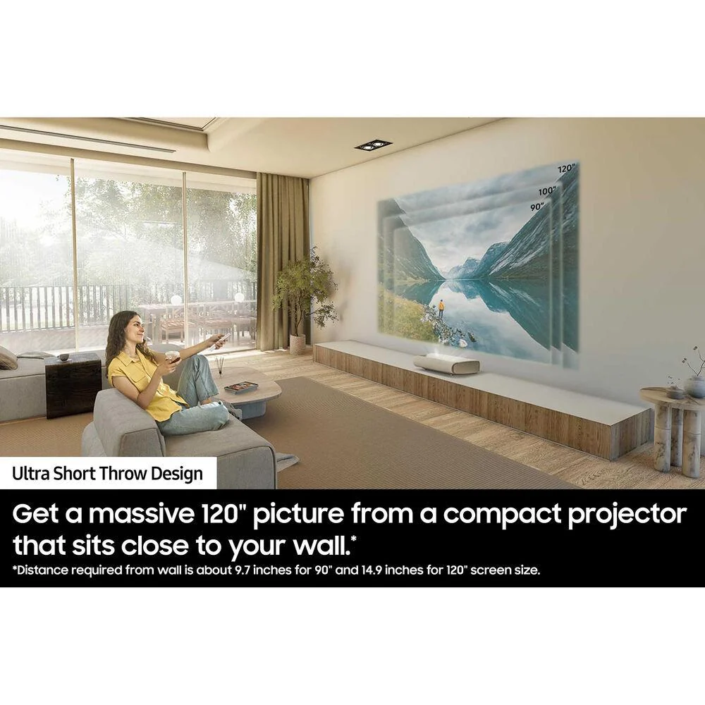 Samsung 120" LPU7D 2500 Lumen Premiere Ultra Short Throw 4K AI Smart TV Laser Projector - Image 8