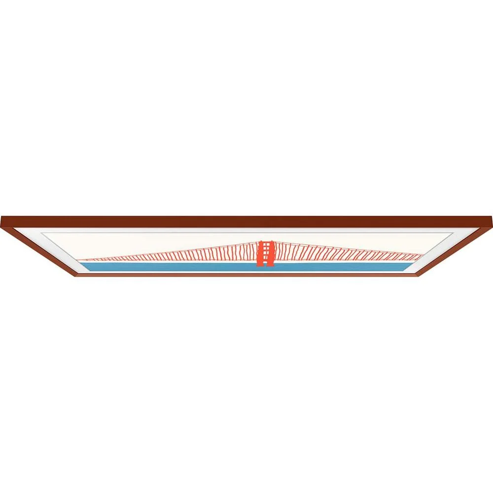 Samsung 65" The Frame Customizable Bezel - Beveled Brick Red - VG-SCFA65TRCZA - Image 2