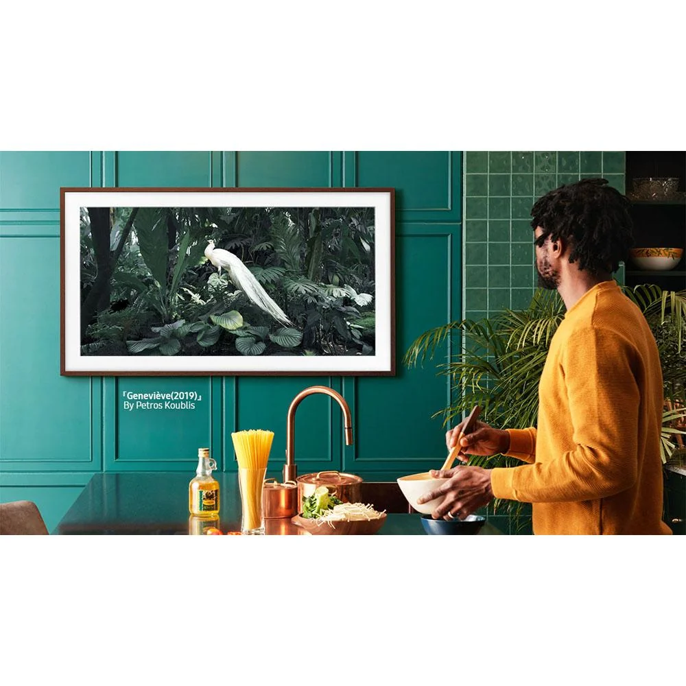 Samsung 65" The Frame Customizable Bezel - Beveled Brick Red - VG-SCFA65TRCZA - Image 4