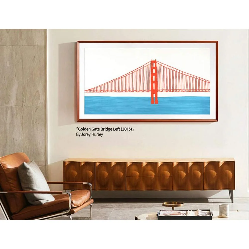 Samsung 65" The Frame Customizable Bezel - Beveled Brick Red - VG-SCFA65TRCZA - Image 5