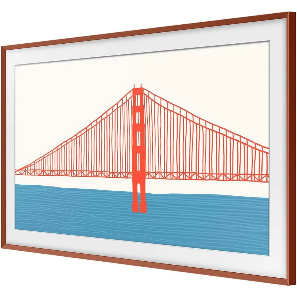 Samsung 65" The Frame Customizable Bezel - Beveled Brick Red - VG-SCFA65TRCZA - Image 7