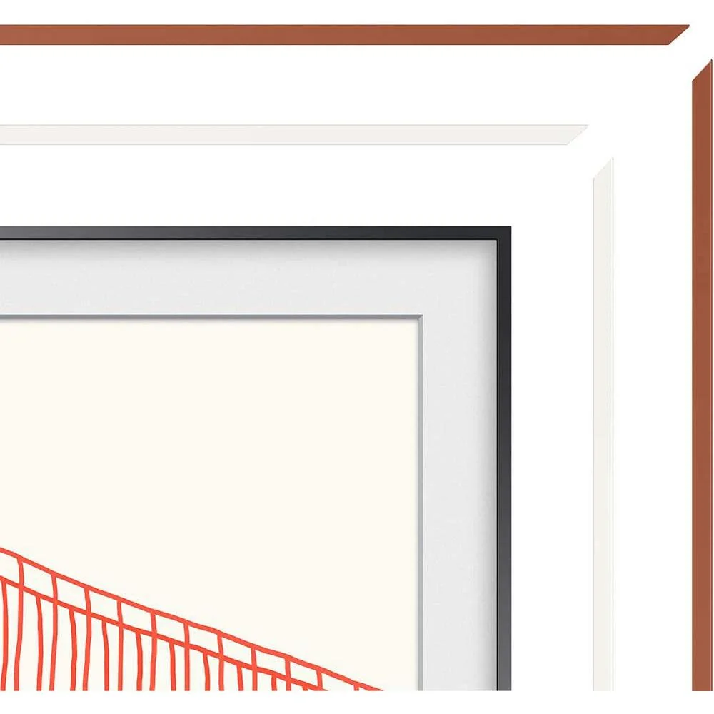 Samsung 65" The Frame Customizable Bezel - Beveled Brick Red - VG-SCFA65TRCZA - Image 8