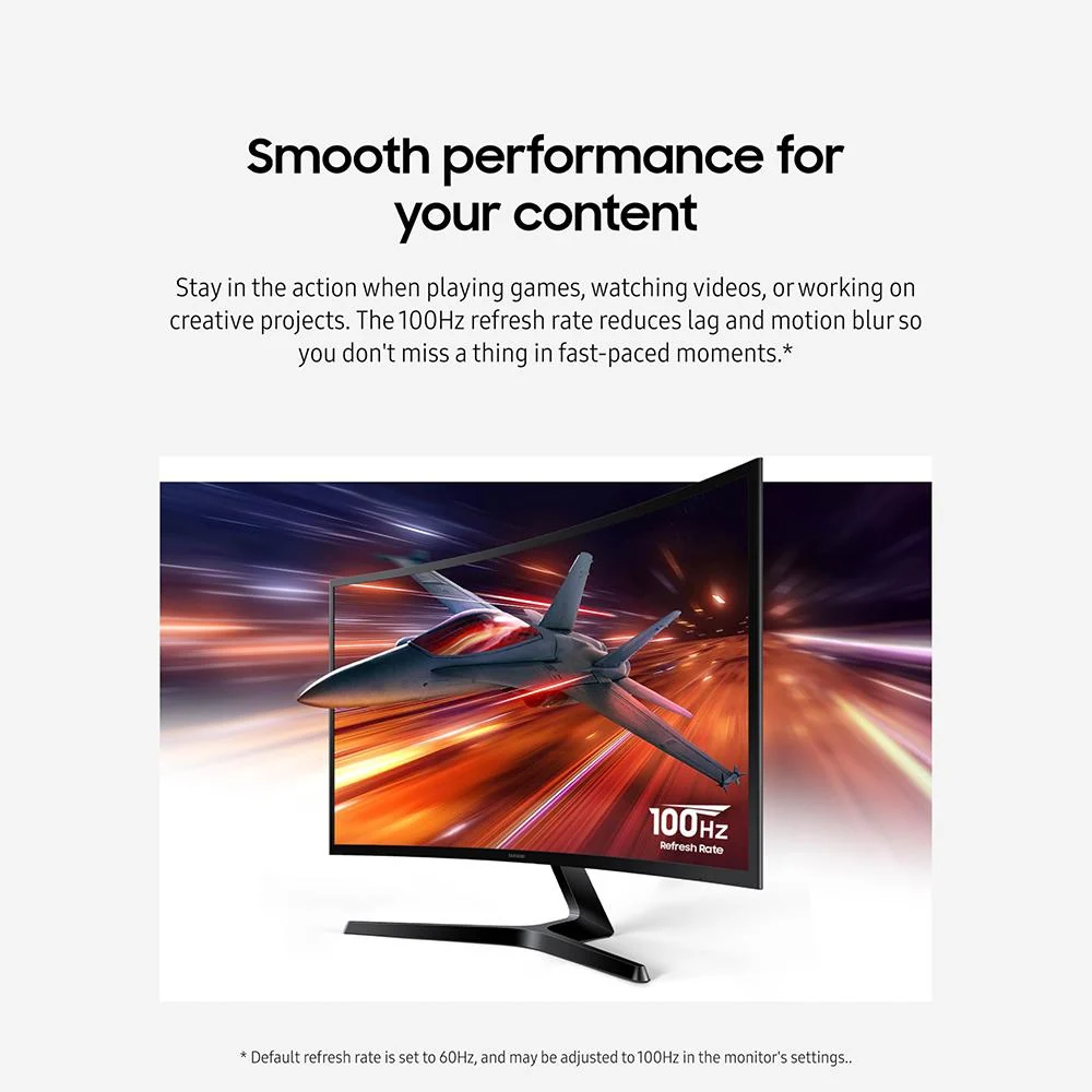Samsung 27" Essential S3 (S36GD) Series FHD 100Hz 16:9 VA 1800R Curved Monitor - Image 9