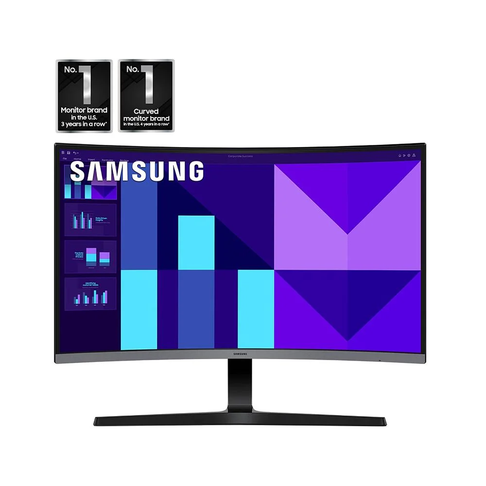 Samsung 27" S3 (S39GD) FHD Curved Monitor w/ Speakers + 26 Months Protection Bundle - Image 3