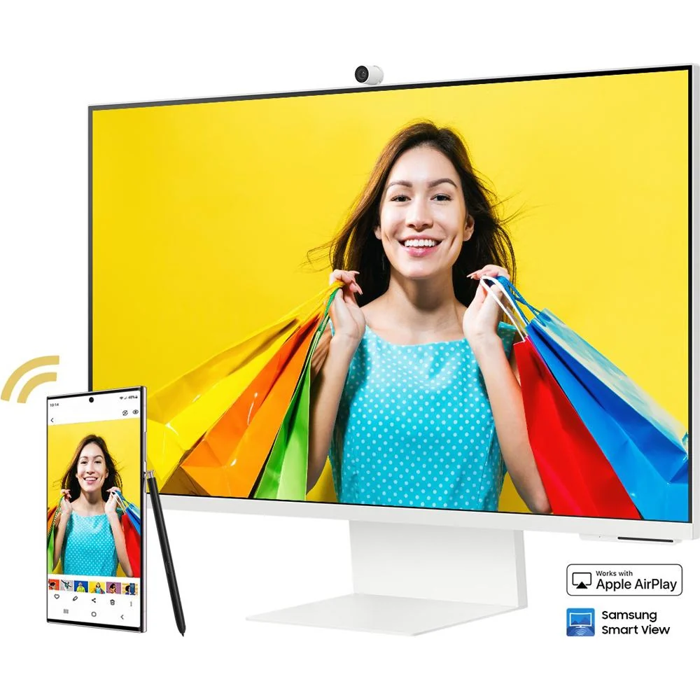 Samsung 32-inch M80C Smart Monitor 4K UHD with Streaming TV; Daylight Blue - Open Box - Image 10
