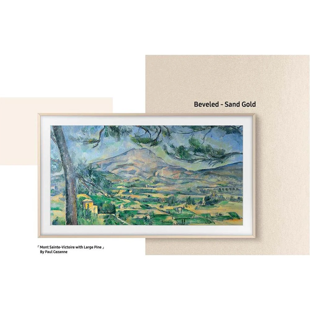 Samsung 32 inch The Frame Customizable Bezel In Sand Gold Metal (2023) - Image 7