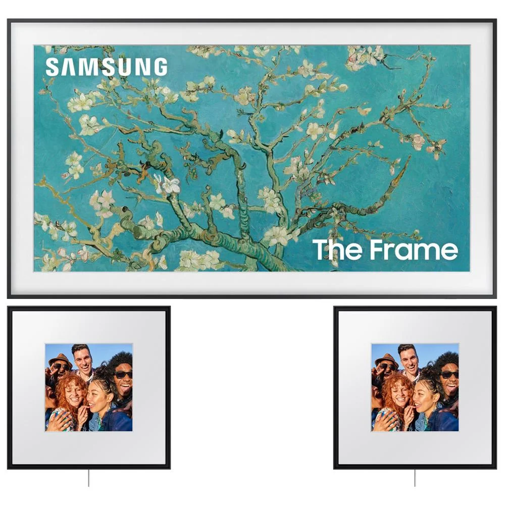 Samsung 32 inch The Frame QLED HDR 4K Smart TV 2023 with 2x Frame Smart Speaker