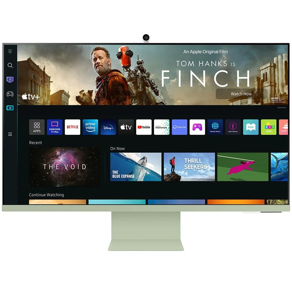 Samsung 32" M80B 4K UHD Smart Monitor w/Streaming TV, Spring Green + Gaming Mouse Bundle - Image 2