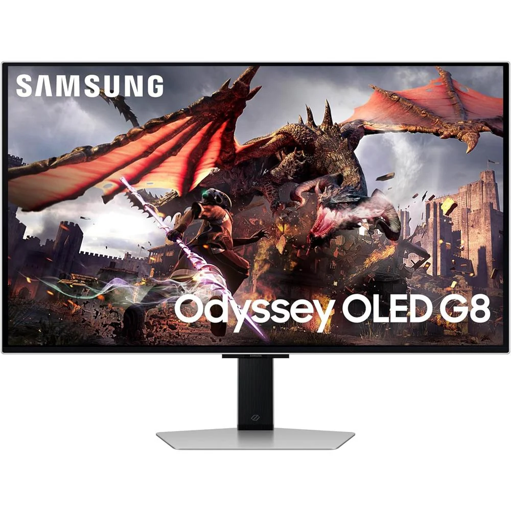 Samsung 32" Odyssey OLED G8 4K UHD 240Hz Smart Gaming Monitor w/ Gaming Mouse Bundle - Image 2