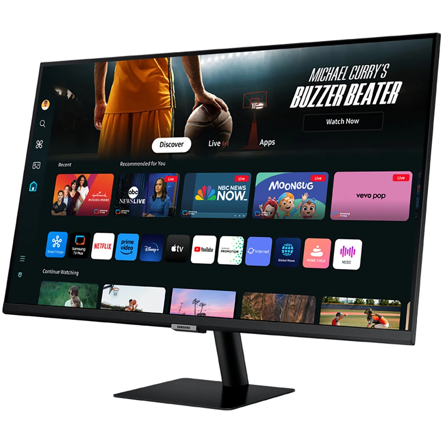 Samsung 32" Smart Monitor M7 (M70D) 4K UHD with Streaming TV + Gaming Mouse & Pad - Image 3