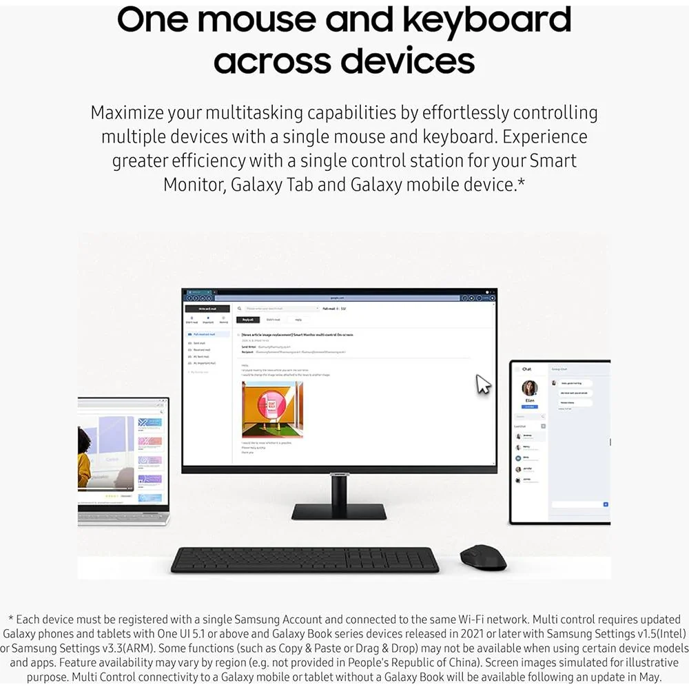 Samsung 32" Smart Monitor M7 (M70D) 4K UHD with Streaming TV, Speakers and USB-C - Image 5
