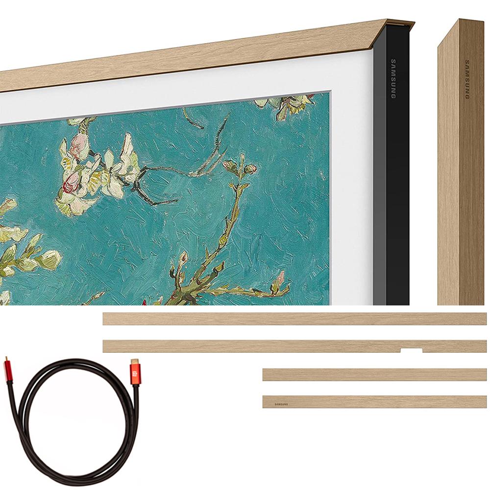 Samsung 32" The Frame Customizable Bezel 2023 (Modern Teak) w/ HDMI Cable Bundle - Image 2