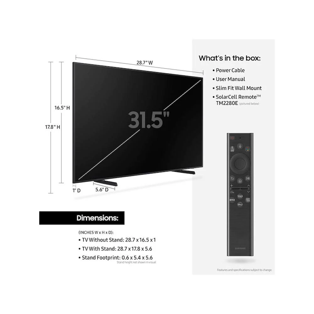 Samsung 32" The Frame QLED 4K UHD Quantum HDR Smart TV with 26 Month Protection - Image 9