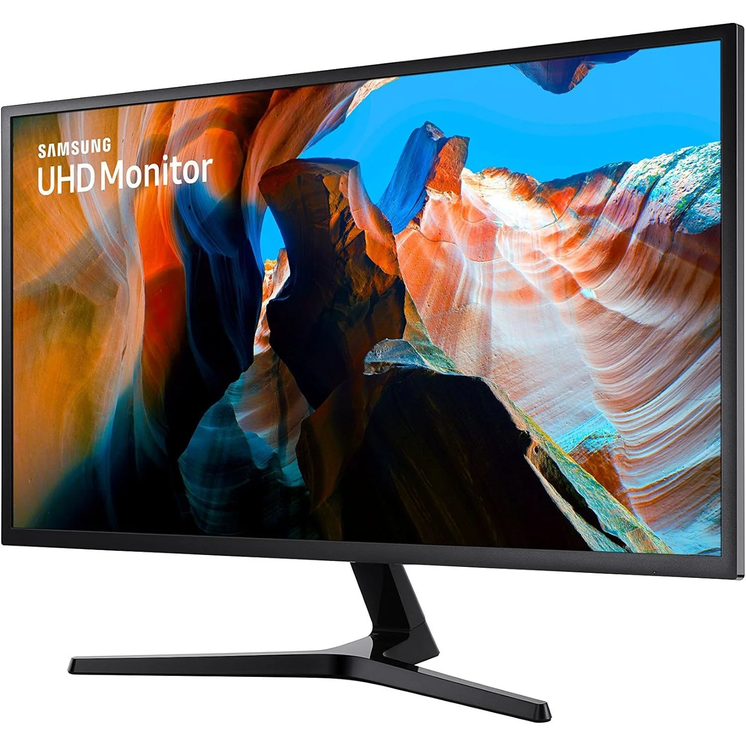 Samsung 32" ViewFinity UJ590 UHD Monitor - Dark Gray/Blue + Gaming Mouse & Pad - Image 3