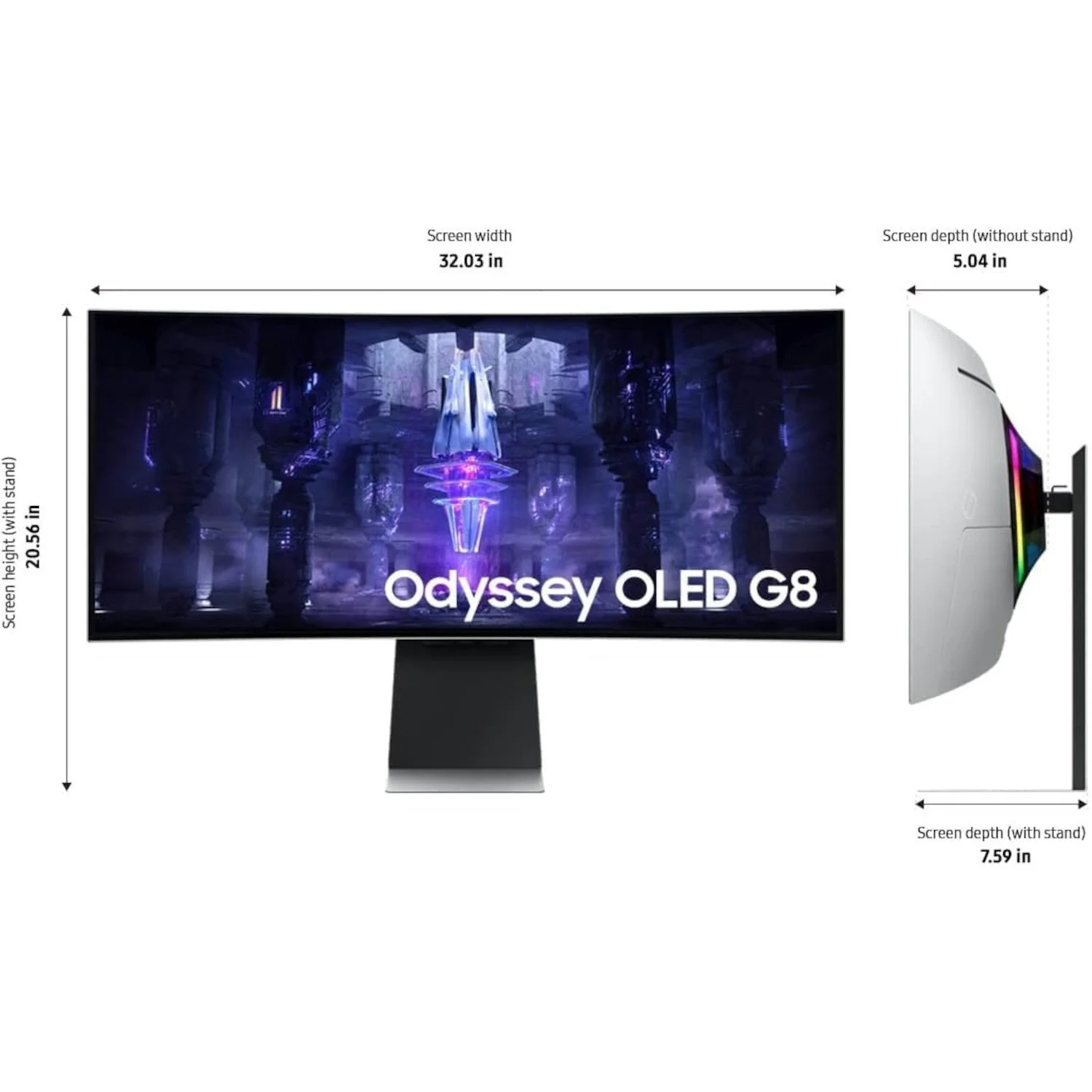 Samsung 34" G85SB OLED Ultra WQHD Curved Smart Gaming Monitor + Mouse & Pad - Image 7