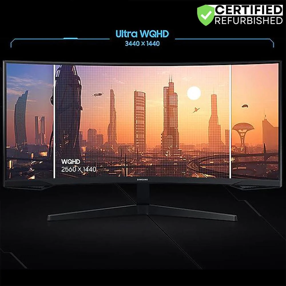 Samsung 34 inch Odyssey G55T Curved Gaming Monitor Renewed with 2 Year Warranty - Image 12