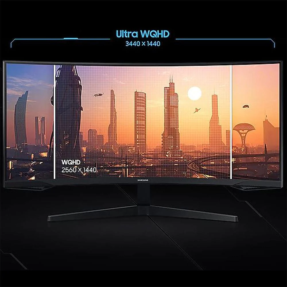 Samsung 34" Odyssey G55T WQHD Curved Gaming Monitor + 26 Months Protection Bundle - Image 13