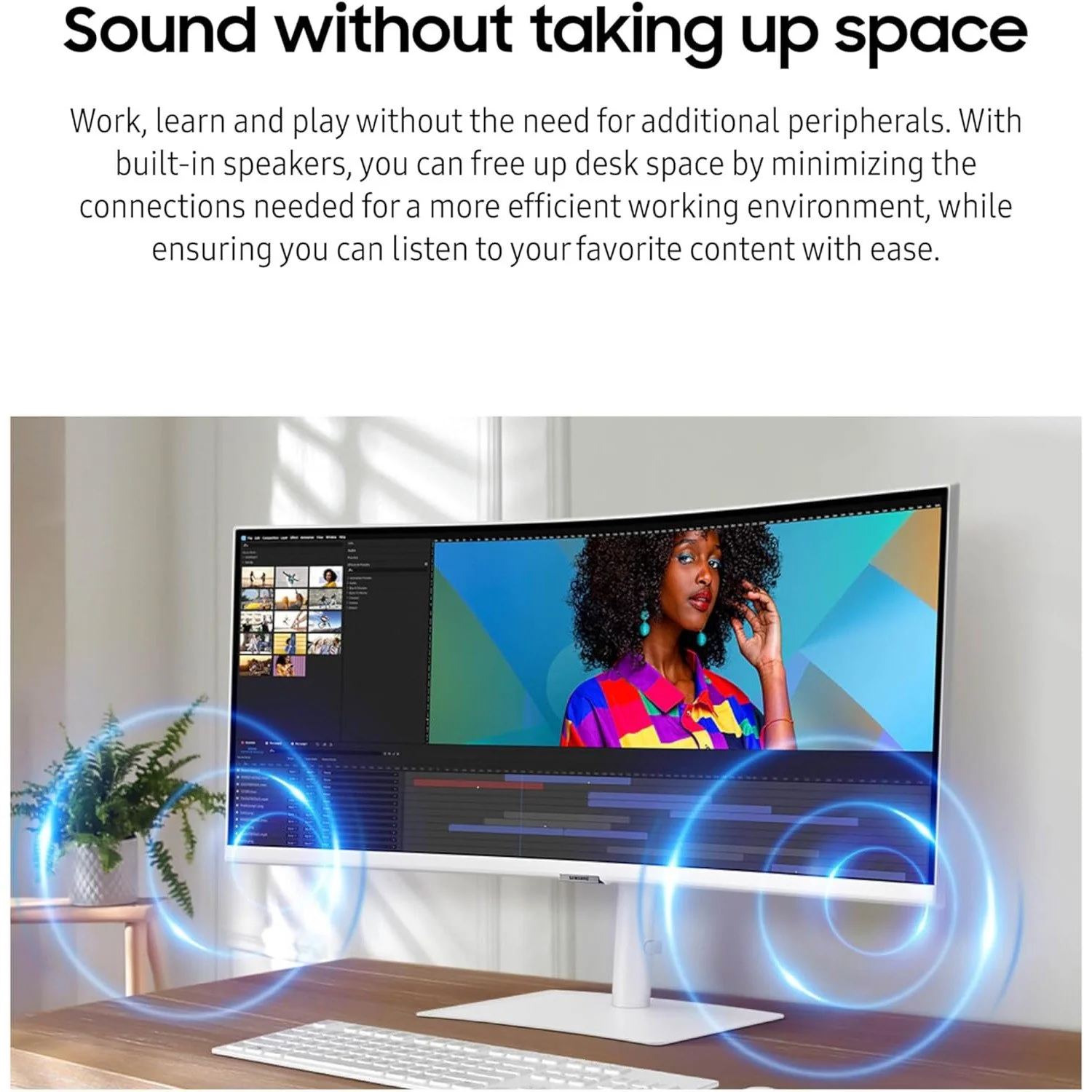 Samsung 34" ViewFinity S65TC Ultra-WQHD HDR10 Curved Monitor +Gaming Mouse & Pad - Image 10