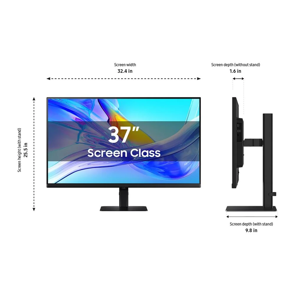 Samsung 37" ViewFinity S8 (S80UD) 4K UHD Monitor + 26 Months Protection Bundle - Image 7
