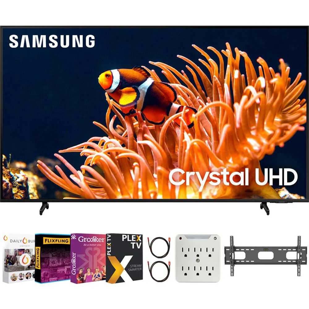 Samsung 43" DU8000 Crystal UHD LED 4K Smart TV (2024) with Movies Streaming Pack
