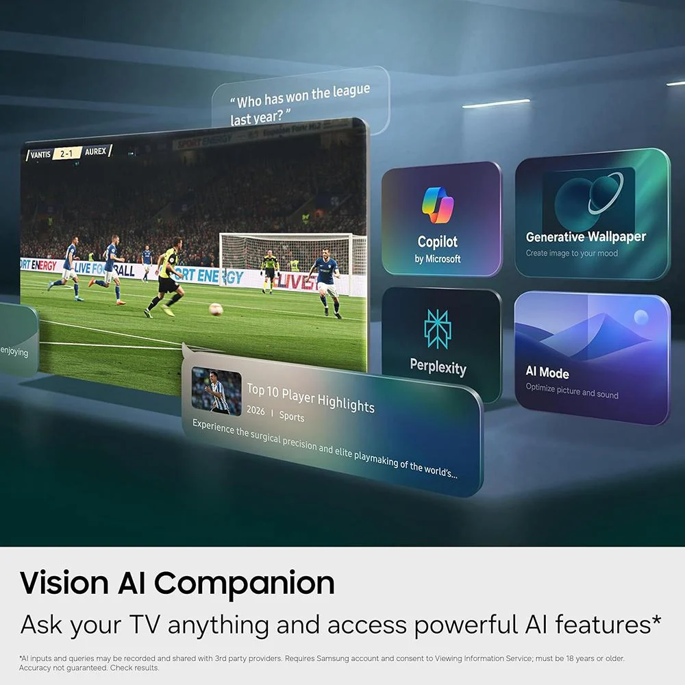 Samsung 43" Mini LED M70H 4K 3840x2160 Vision AI Smart TV, Titan Black (2026) - Image 11