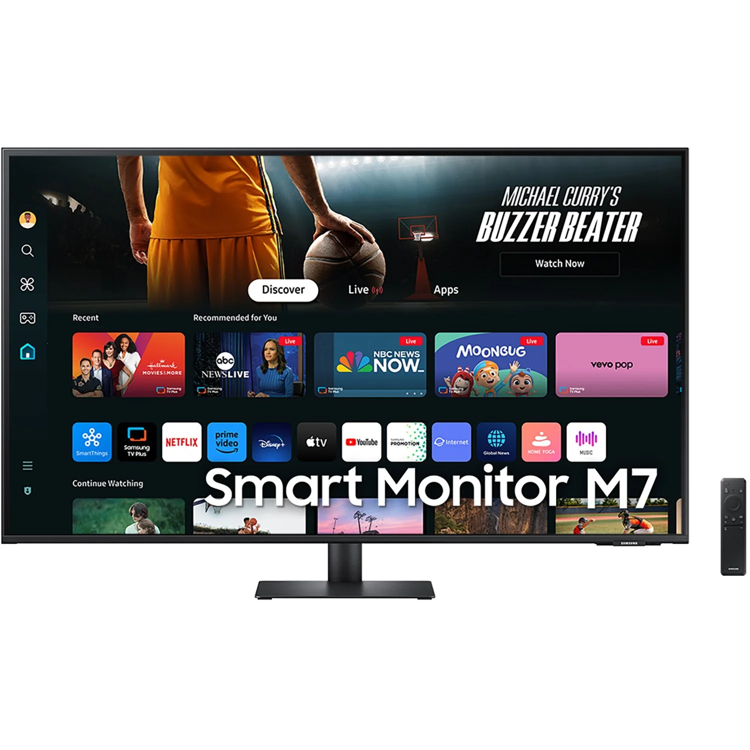 Samsung 43" Smart Monitor M7 (M70D) 4K UHD with Streaming TV  + 2 Year Protection Pack - Image 2