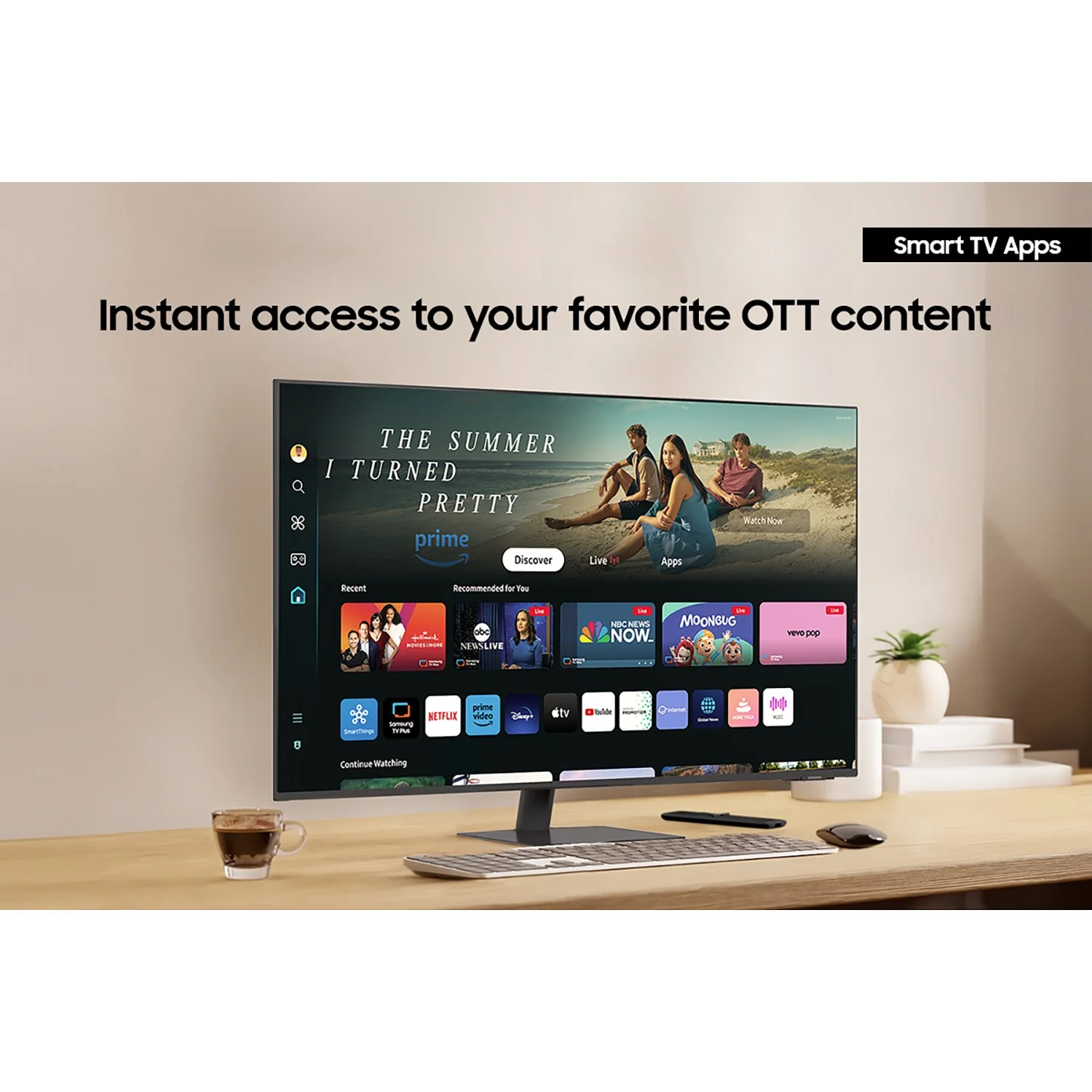 Samsung 43" Smart Monitor M7 (M70D) 4K UHD with Streaming TV  + 2 Year Protection Pack - Image 7