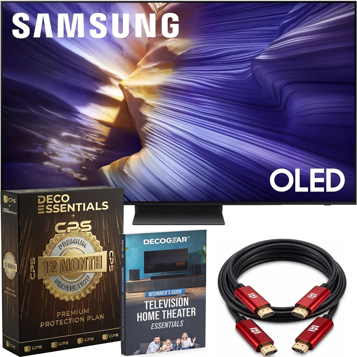 Samsung 48 inch OLED 4K S90F Vision AI Smart TV (2025) + Extended Protection Plan