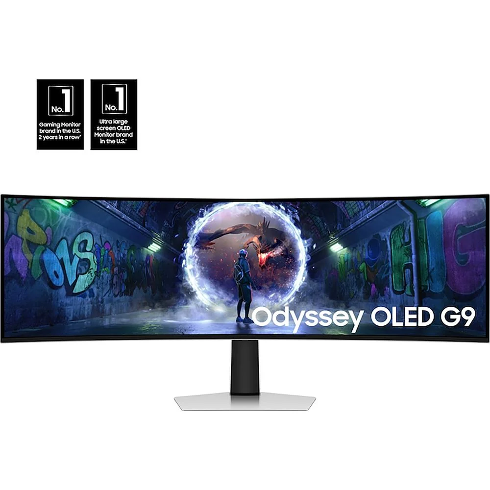 Samsung 49 Odyssey DQHD 240Hz OLED G9 Curved Gaming Monitor - Open Box + 1 Year Warranty - Image 2