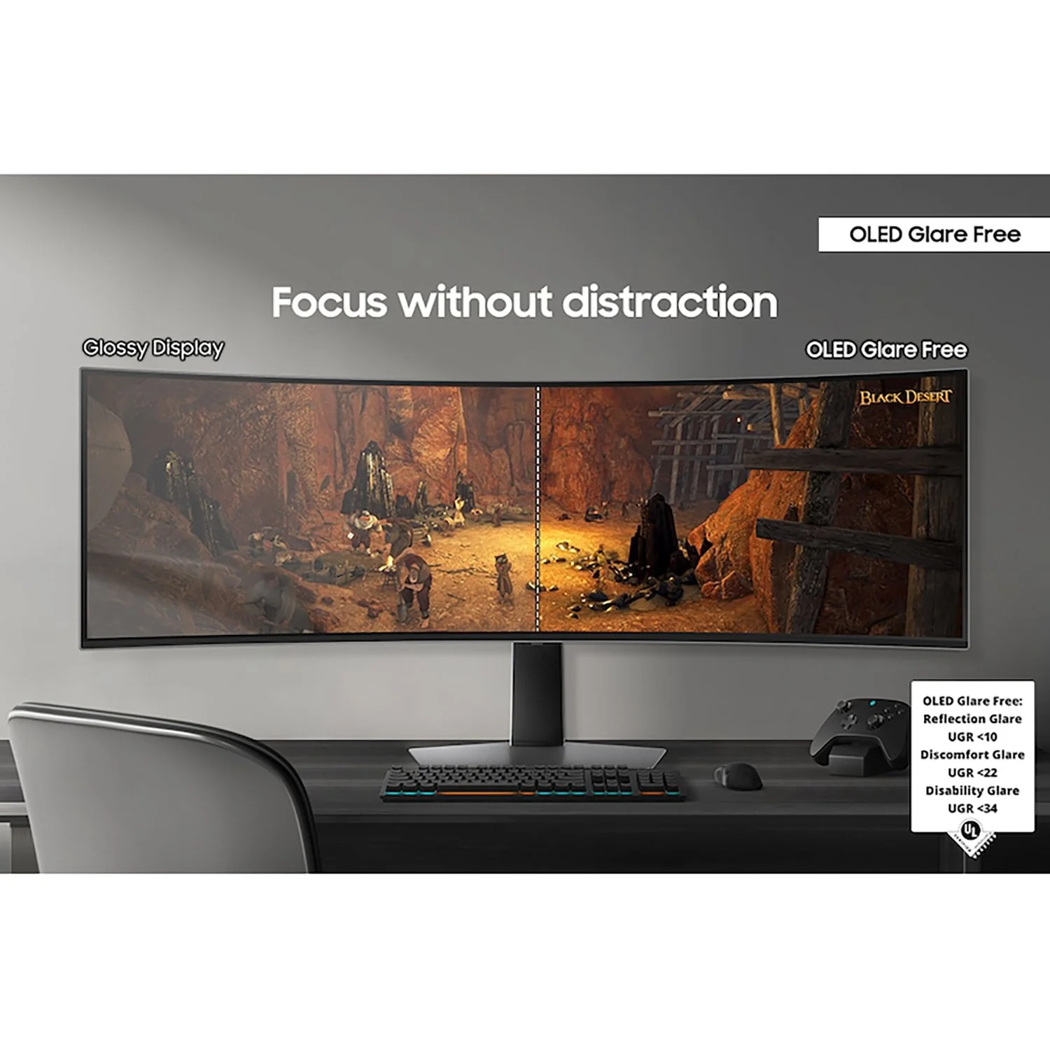 Samsung 49" Odyssey DQHD (5,120x1440) 240Hz OLED G9 Curved Gaming Monitor - Image 8