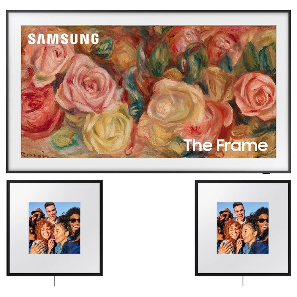 Samsung 50 inch The Frame QLED 4K Smart TV 2024 with 2x Frame Smart Speaker