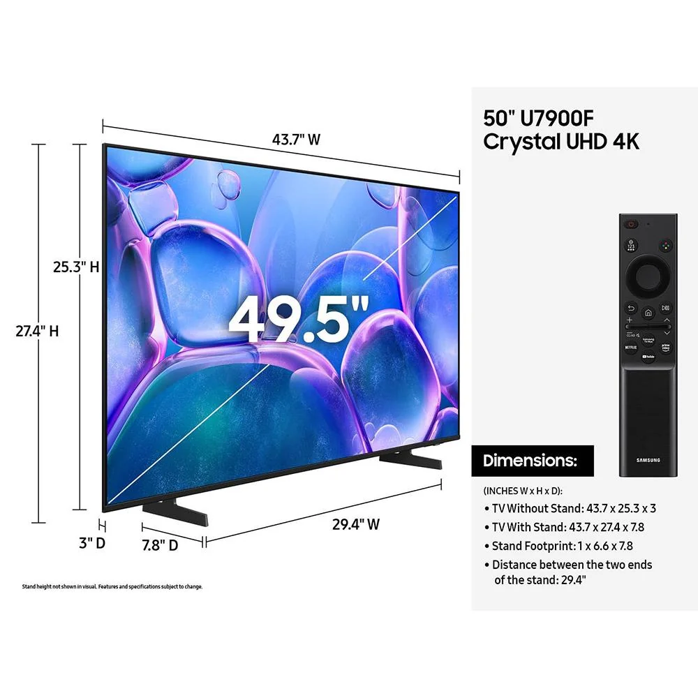 Samsung 50 inch U7900 Series UHD 4K Smart TV 2025 + 26 Months Protection Bundle - Image 14