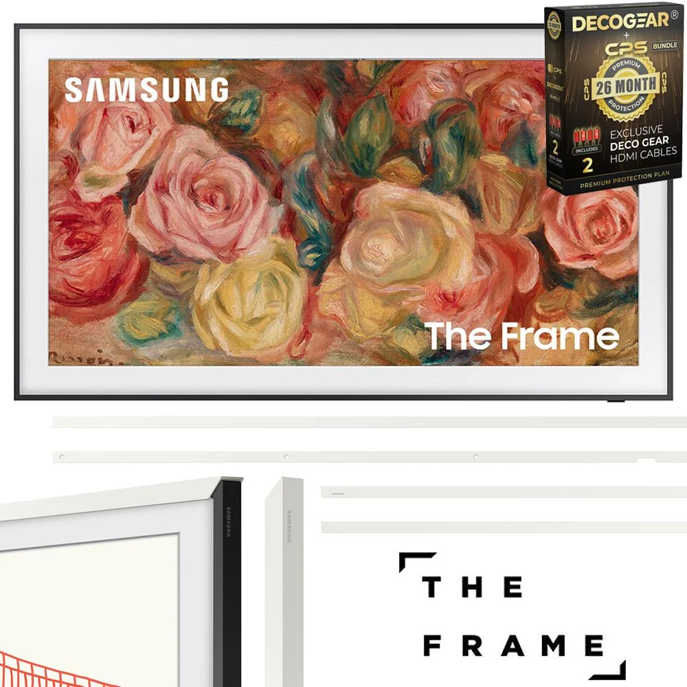 Samsung 55 inch The Frame QLED 4K TV 2024 + Bezel Beveled White & 26 Month Protection - Image 10
